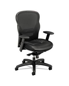 BSXVL701SB11 WAVE MESH HIGH-BACK TASK CHAIR, SUPPORTS UP TO 250 LBS., BLACK SEAT/BLACK BACK, BLACK BASE