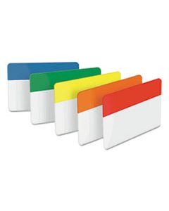 MMM686ROYGB 2" AND 3" TABS, 1/5-CUT TABS, ASSORTED PRIMARY COLORS, 2" WIDE, 30/PACK