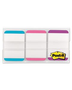 MMM686LAPV 1" TABS, 1/5-CUT TABS, LINED, ASSORTED PASTELS, 1" WIDE, 66/PACK