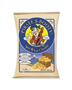 PBY601049 PUFFS, AGED WHITE CHEDDAR, 1 OZ BAG, 24/CARTON