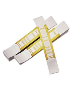 PMC55010 SELF-ADHESIVE CURRENCY STRAPS, MUSTARD, $10,000 IN $100 BILLS, 1000 BANDS/PACK