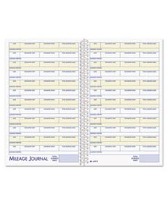 ABFAFR12 VEHICLE MILEAGE AND EXPENSE BOOK, 5 1/4 X 8 1/2, 49 FORMS, 63 PAGES