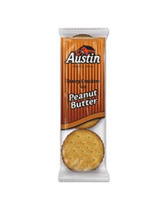KEB827548 TOASTY CRACKERS W/PEANUT BUTTER, 6-PIECE SNACK PACK, 45 PACKS/BOX
