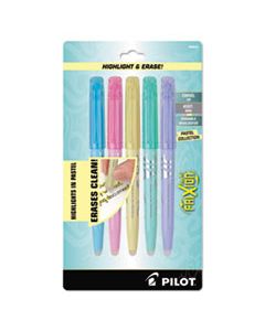 PIL46543 FRIXION LIGHT PASTEL COLLECTION ERASABLE HIGHLIGHTERS, CHISEL TIP, ASSORTED COLORS, 5/PACK