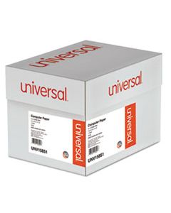 UNV15851 PRINTOUT PAPER, 1-PART, 18LB, 14.88 X 11, WHITE/GREEN BAR, 2, 600/CARTON