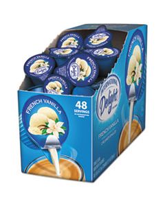 ITD02282 FLAVORED LIQUID NON-DAIRY COFFEE CREAMER, FRENCH VANILLA, 0.4375 OZ CUP, 48/BOX
