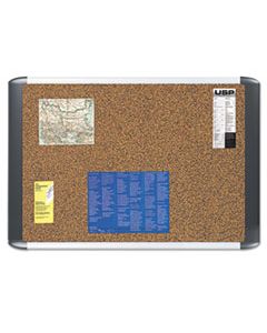 BVCMVI030501 TECH CORK BOARD, 24X36, SILVER/BLACK FRAME