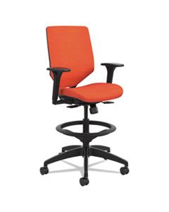 HONSVSU1ACLC46T SOLVE SERIES UPHOLSTERED BACK TASK STOOL, SUPPORTS UP TO 300 LBS., BITTERSWEET SEAT/BITTERSWEET BACK, BLACK BASE