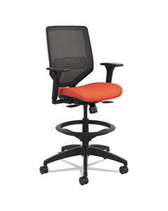 HONSVSM1ALC46T SOLVE SERIES MESH BACK TASK STOOL, SUPPORTS UP TO 300 LBS., BITTERSWEET SEAT, BITTERSWEET BACK, BLACK BASE
