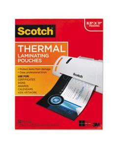 MMMTP385450 LAMINATING POUCHES, 3 MIL, 9" X 11.5", GLOSS CLEAR, 50/PACK
