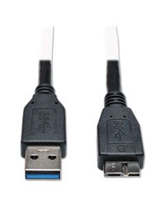 TRPU326001BK USB 3.0 SUPERSPEED DEVICE CABLE (A TO MICRO-B M/M), 1 FT., BLACK