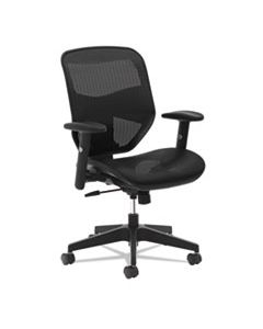 BSXVL534MST3 VL534 MESH HIGH-BACK TASK CHAIR, SUPPORTS UP TO 250 LBS., BLACK SEAT/BLACK BACK, BLACK BASE