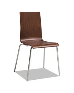 SAF4298CY BOSK STACK CHAIR, CHERRY SEAT/CHERRY BACK, CHROME BASE, 2/CARTON