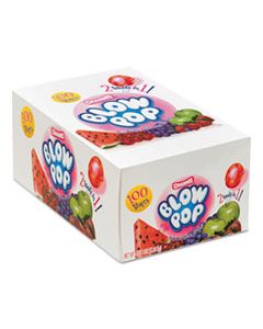 BLOW POPS, 0.8 OZ, ASSORTED FRUITY FLAVORS, 100/BOX