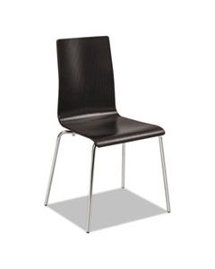 SAF4298ES BOSK STACK CHAIR, ESPRESSO SEAT/ESPRESSO BACK, CHROME BASE, 2/CARTON