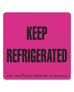 LMTBLT65 WAREHOUSE SELF-ADHESIVE LABELS, KEEP REFRIGERATED, 3 X 3, BLACK/PINK, 500/ROLL