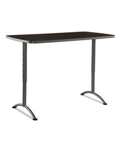 ICE69314 ARC SIT-TO-STAND TABLES, RECTANGULAR TOP, 30W X 60D X 30-42H, WALNUT/GRAY