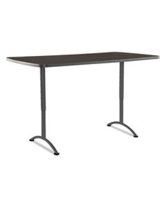ICE69324 ARC SIT-TO-STAND TABLES, RECTANGULAR TOP, 36W X 72D X 30-42H, WALNUT/GRAY