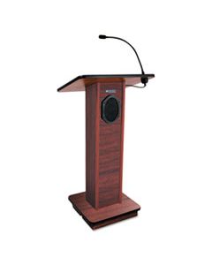 APLS355MH ELITE LECTERNS WITH SOUND SYSTEM, 24W X 18D X 44H, MAHOGANY