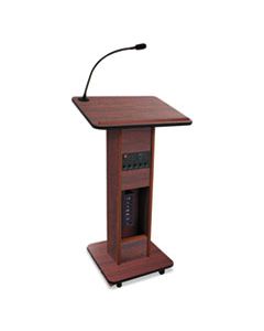 APLSW355MH ELITE LECTERNS WITH WIRELESS SOUND SYSTEM, 24W X 18D X 44H, MAHOGANY