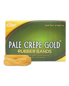 ALL20645 PALE CREPE GOLD RUBBER BANDS, SIZE 64, 0.04" GAUGE, CREPE, 1 LB BOX, 490/BOX