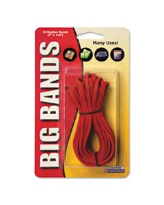 ALL00700 BIG BANDS RUBBER BANDS, SIZE 117B, 0.06" GAUGE, RED, 12/PACK