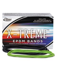 ALL02005 X-TREME RUBBER BANDS, SIZE 117B, 0.08" GAUGE, LIME GREEN, 1 LB BOX, 200/BOX