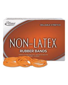 ALL37546 NON-LATEX RUBBER BANDS, SIZE 54 (ASSORTED), 0.04" GAUGE, ORANGE, 1 LB BOX