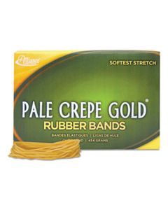 ALL20195 PALE CREPE GOLD RUBBER BANDS, SIZE 19, 0.04" GAUGE, CREPE, 1 LB BOX, 1,890/BOX