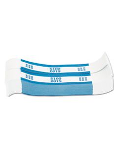 CTX400100 CURRENCY STRAPS, BLUE, $100 IN DOLLAR BILLS, 1000 BANDS/PACK