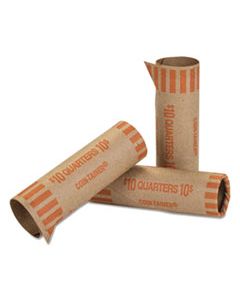 CTX20025 PREFORMED TUBULAR COIN WRAPPERS, QUARTERS, $10, 1000 WRAPPERS/BOX
