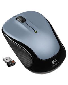 LOG910002332 M325 WIRELESS MOUSE, 2.4 GHZ FREQUENCY/30 FT WIRELESS RANGE, LEFT/RIGHT HAND USE, SILVER