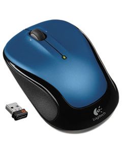 LOG910002650 M325 WIRELESS MOUSE, 2.4 GHZ FREQUENCY/30 FT WIRELESS RANGE, LEFT/RIGHT HAND USE, BLUE
