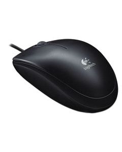 LOG910001439 B100 OPTICAL USB MOUSE, USB 2.0, LEFT/RIGHT HAND USE, BLACK