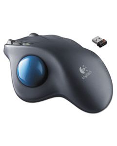 LOG910001799 M570 WIRELESS TRACKBALL, 2.4 GHZ FREQUENCY/30 FT WIRELESS RANGE, RIGHT HAND USE, BLACK/BLUE