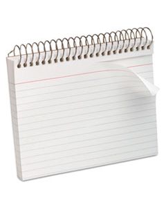 OXF40283 SPIRAL INDEX CARDS, 4 X 6, 50 CARDS, WHITE