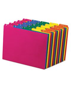 PFX40142 TOP TAB FILE GUIDES, ALPHA/A-Z 1/5 TAB, POLYPROPYLENE, LETTER, 25/SET