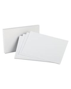 OXF50 UNRULED INDEX CARDS, 5 X 8, WHITE, 100/PACK