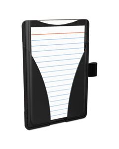 OXF63519 AT HAND NOTE CARD CASE, 25 CAPACITY, 3 3/4D X 5 1/2W, BLACK