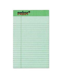 TOP63090 PRISM + WRITING PADS, NARROW RULE, 5 X 8, PASTEL GREEN, 50 SHEETS, 12/PACK