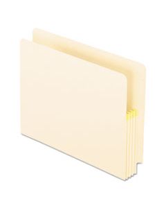 PFX12832 CONVERTIBLE END TAB FILE POCKETS, 3.5" EXPANSION, LETTER SIZE, MANILA, 25/BOX