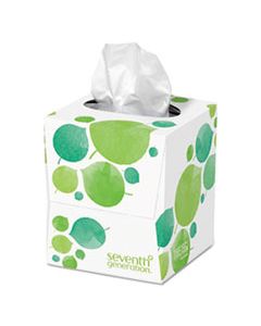 SEV13719EA 100% RECYCLED FACIAL TISSUE, 2-PLY, WHITE, 85 SHEETS/BOX