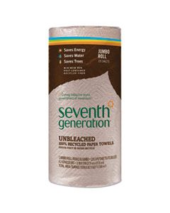 SEV13720RL NATURAL UNBLEACHED 100% RECYCLED PAPER TOWEL ROLLS, 11 X 9, 120 SHEETS/ROLL