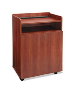 SAF8919CY EXECUTIVE MOBILE PRESENTATION STAND, 29.5W X 20.5D X 40.75H, CHERRY