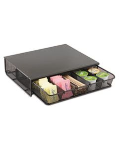 SAF3274BL ONE DRAWER HOSPITALITY ORGANIZER, 5 COMPARTMENTS, 12 1/2 X 11 1/4 X 3 1/4, BK