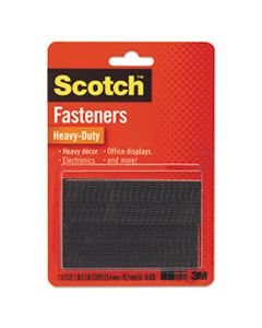 MMMRFD7091 HEAVY-DUTY ALL-WEATHER FASTENERS, 1" X 3", BLACK, 2/PACK