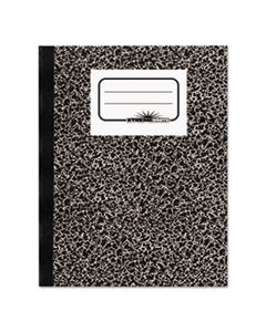 RED43460 COMPOSITION NOTEBOOK, WIDE/LEGAL RULE, BLACK MARBLE COVER, 10 X 7.88, 80 SHEETS