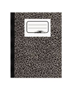 RED43460 COMPOSITION NOTEBOOK, WIDE/LEGAL RULE, BLACK MARBLE COVER, 10 X 7.88, 80 SHEETS