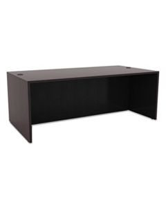 ALEVA217236ES ALERA VALENCIA SERIES STRAIGHT FRONT DESK SHELL, 71W X 35.5D X 29.63H, ESPRESSO