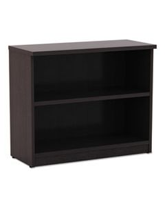 ALEVA633032ES ALERA VALENCIA SERIES BOOKCASE, TWO-SHELF, 31 3/4W X 14D X 29 1/2H, ESPRESSO